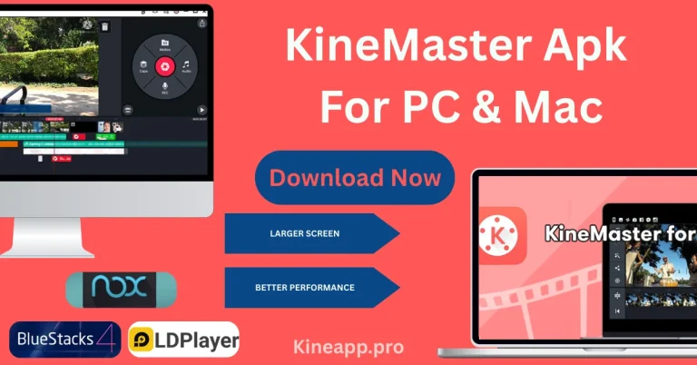 Kinemaster apk for pc - post banner with logo and features